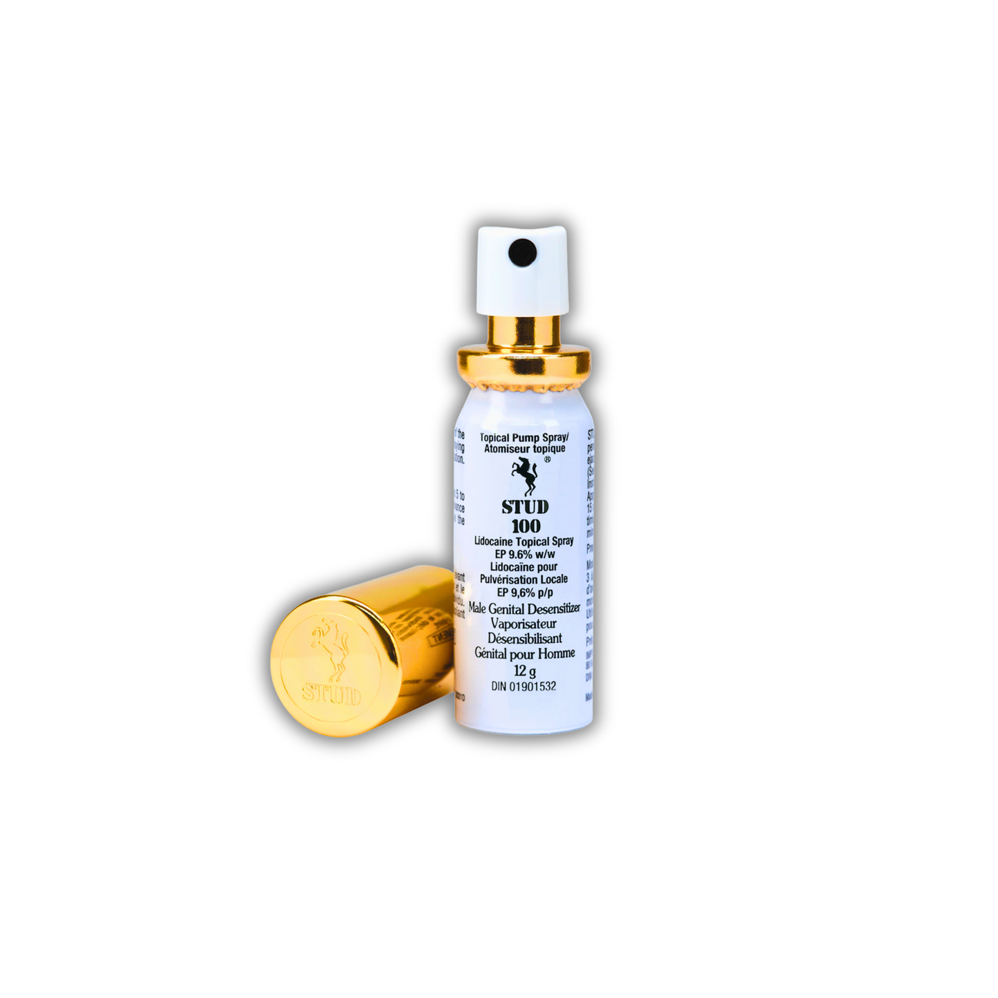 SPRAY RETARDANTE MASCULINO STUD 100 TAPA DORADA