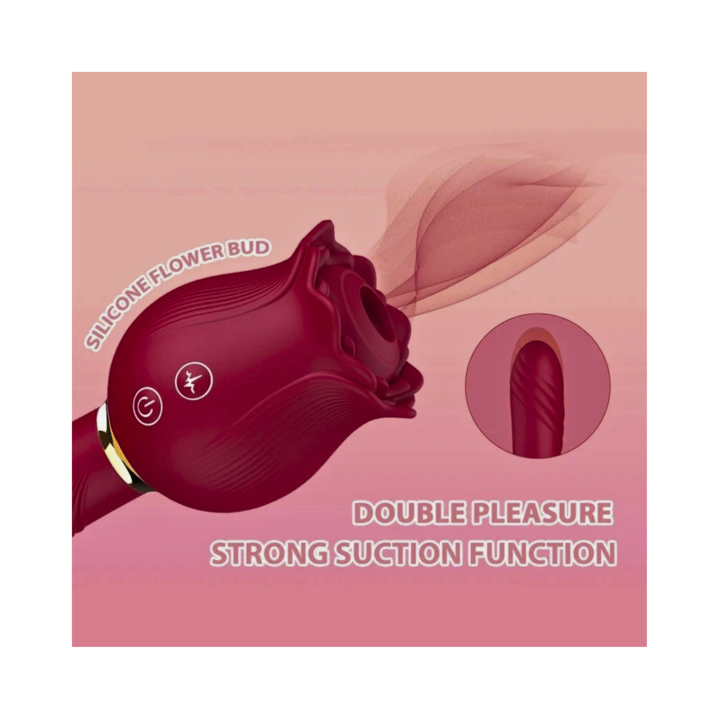 VIBRADOR ROSA PALO MASAJES