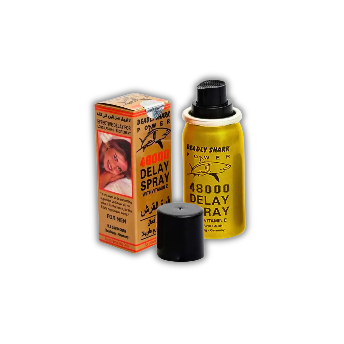 SPRAY RETARDANTE MASCULINO DEADLY SHARK SHARK 48000