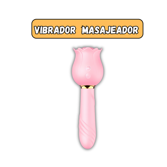 VIBRADOR ROSA PALO MASAJES