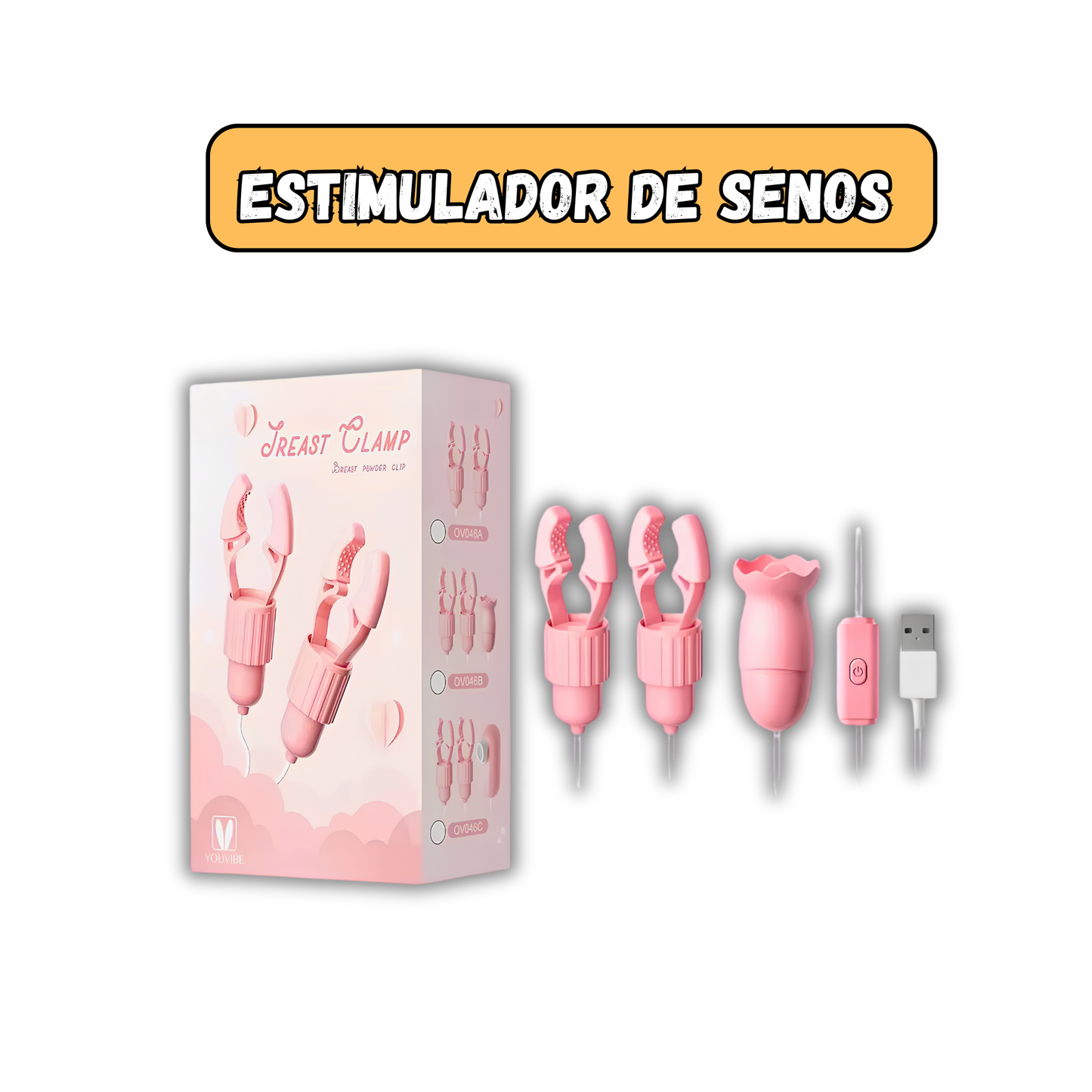 VIBRADOR MULTIFUNCIONAL PINZAS DE PEZONES