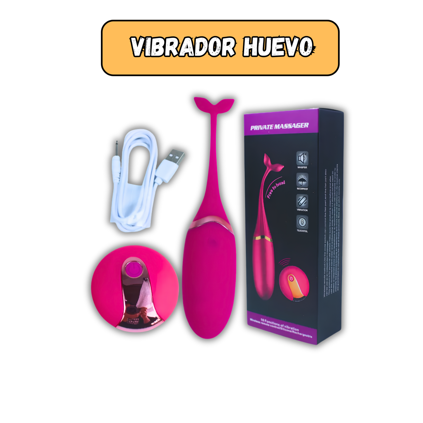 VIBRADOR PEZ CON CONTROL REMOTO 🐟