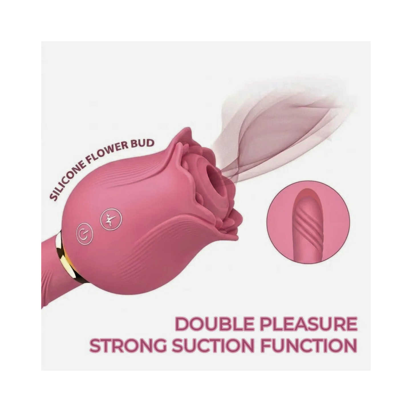 VIBRADOR ROSA PALO MASAJES