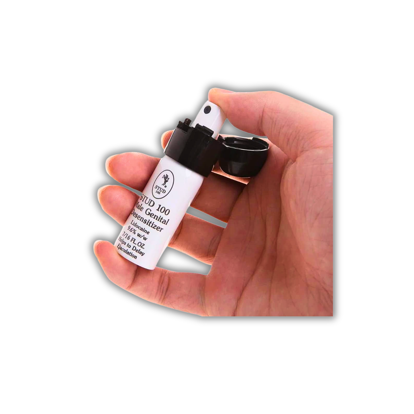 SPRAY RETARDANTE MASCULINO  STUD 100 TAPA NEGRA