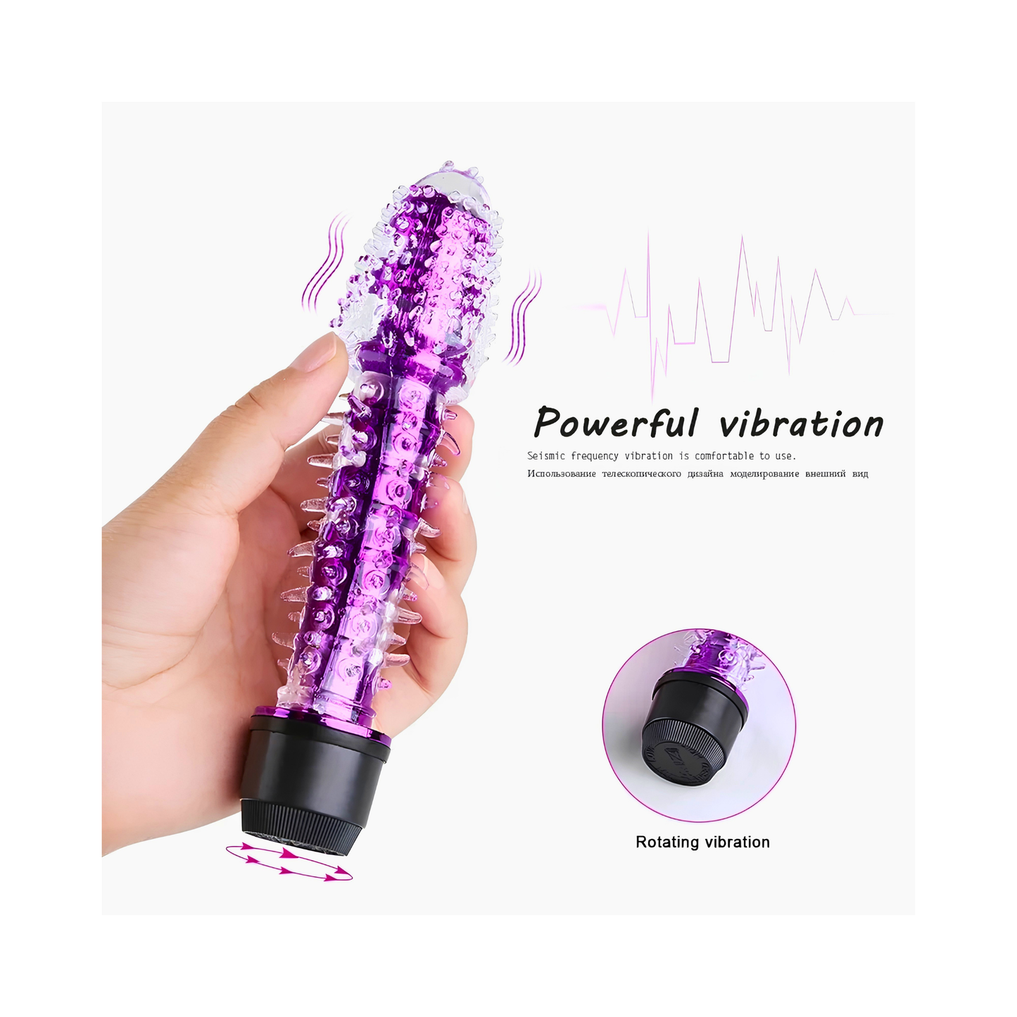 CONSOLADOR VIBRADOR MULTIFUNCIONAL