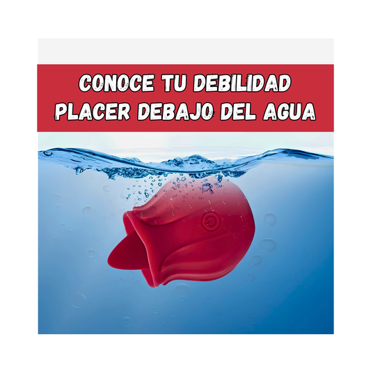 VIBRADOR  ROSA CON  LENGUA ESTIMULADOR