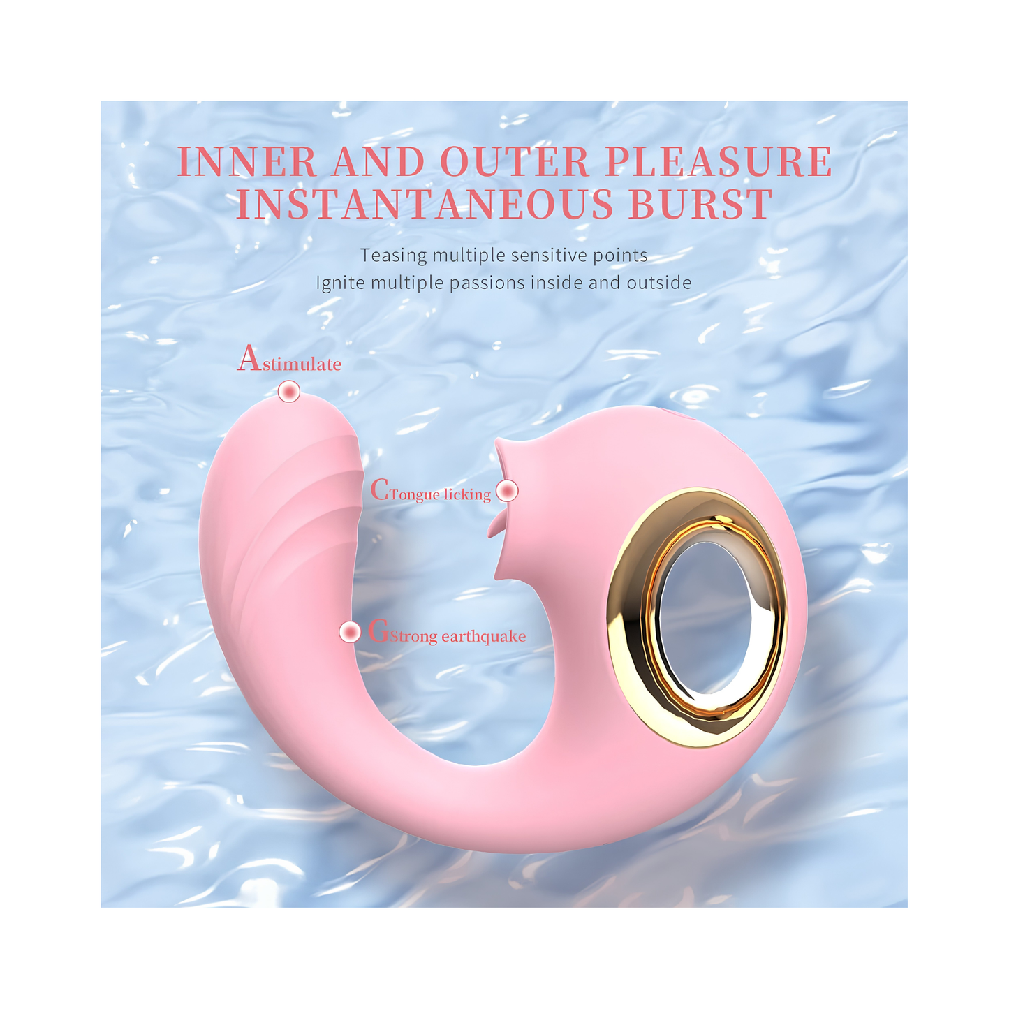 VIBRADOR ESTIMULADOR FUCSIA LENGUA