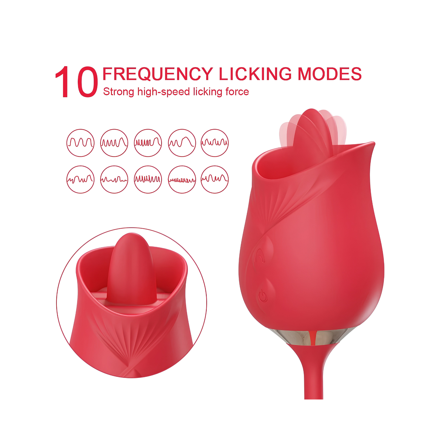 VIBRADOR ROSA CON LENGUA 3 EN 1